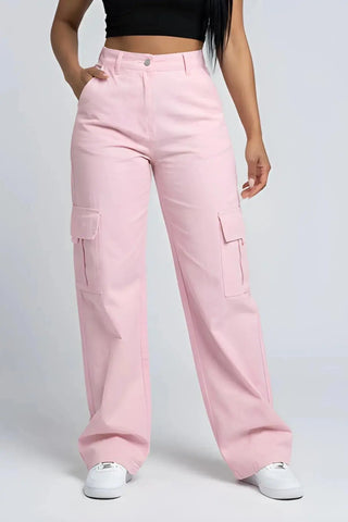 Baggy High Waist Cargo Pants SandSet