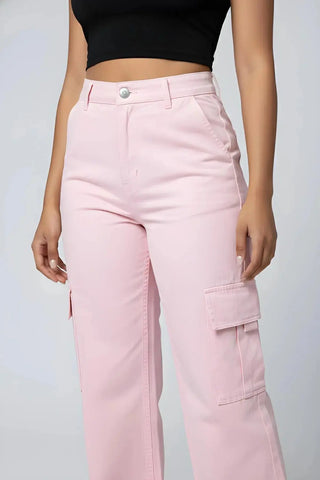 Baggy High Waist Cargo Pants SandSet