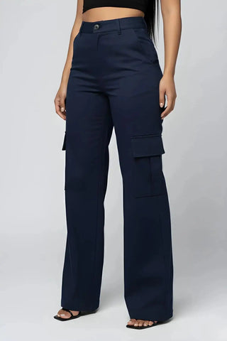 Baggy High Waist Cargo Pants SandSet