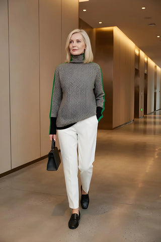 Breton Stripe High-Neck SandSet