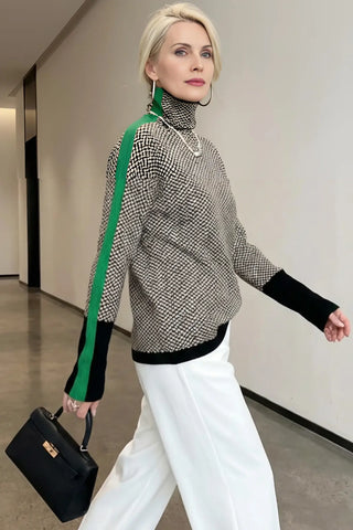 Breton Stripe High-Neck SandSet