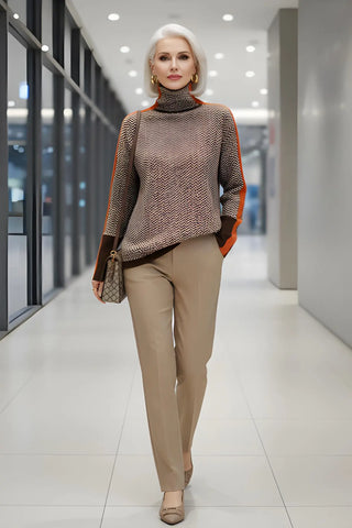 Breton Stripe High-Neck SandSet