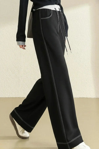 Casual Fashion Straight-Leg Denim Pants SandSet