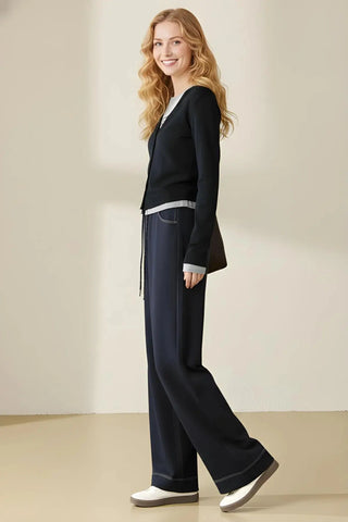 Casual Fashion Straight-Leg Denim Pants SandSet