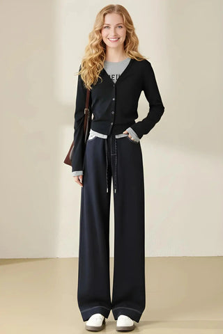 Casual Fashion Straight-Leg Denim Pants SandSet