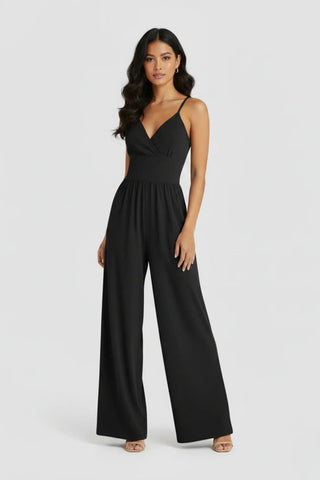 Casual Ribbed Knit Wide-Leg Cami Jumpsuit SandSet