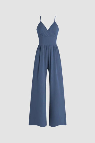 Casual Ribbed Knit Wide-Leg Cami Jumpsuit SandSet