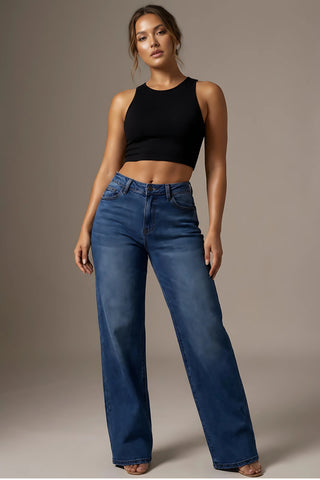Comfy Stretch Baggy Jeans SandSet