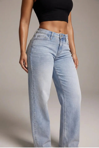 Comfy Stretch Baggy Jeans SandSet