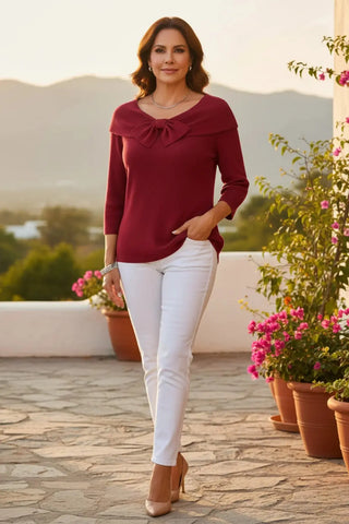 Cozy Ribbon Pullover SandSet