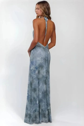 Deep V-Neck Luxe Maxi Dress SandSet