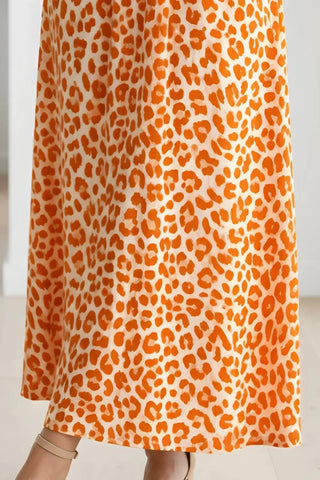 Elegant-Leopard--V-Neck-Dress SandSet