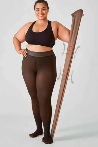 Fleece-Lined Tights SandSet