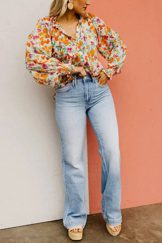 High-Rise Vintage Straight Jeans SandSet