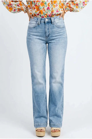 High-Rise Vintage Straight Jeans SandSet