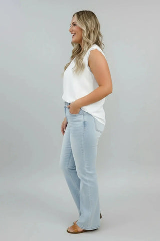 High-Rise Vintage Straight Jeans SandSet