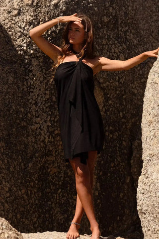 Ivy Infinity Midi Dress Black SandSet
