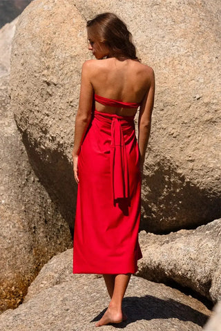 Ivy Infinity Dress Red SandSet