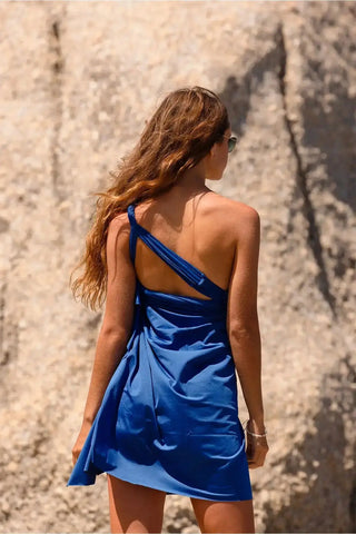Ivy Infinity Midi Dress Navy Blue SandSet