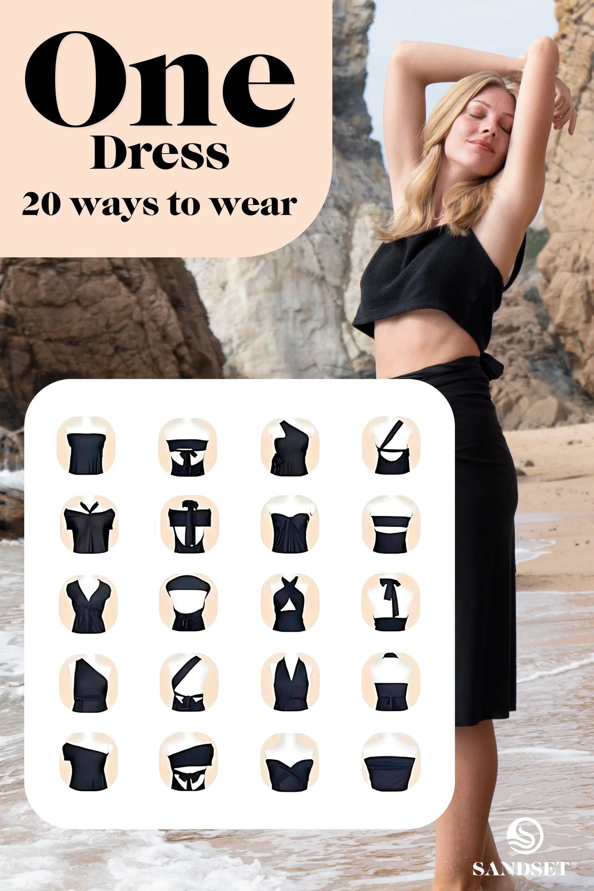 Infinity Dress SandSet® - 20 Styles with One Elegant Dress