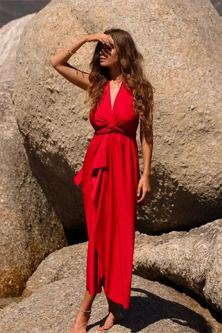 Ivy Infinity Dress Red SandSet