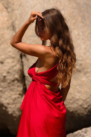 Ivy Infinity Dress Red SandSet