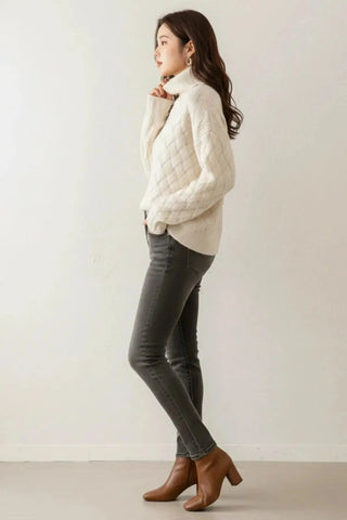 Luxury Cashmere-Blend Turtleneck Sweater SandSet