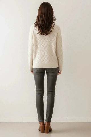 Luxury Cashmere-Blend Turtleneck Sweater SandSet