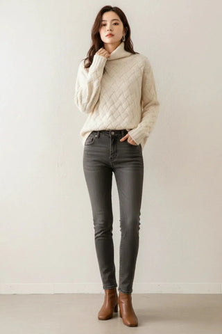 Luxury Cashmere-Blend Turtleneck Sweater SandSet