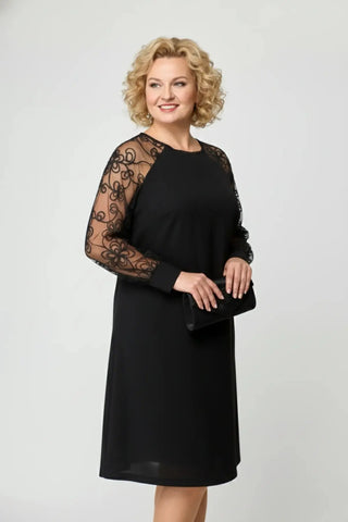 Midnight Lace Hourglass Gown SandSet