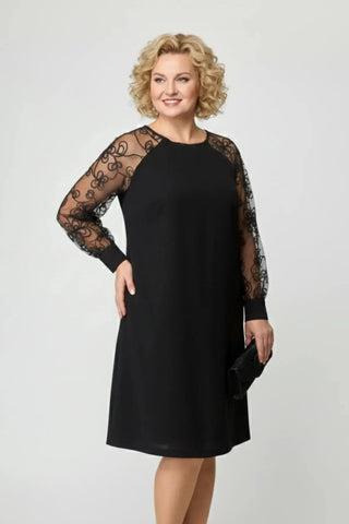 Midnight Lace Hourglass Gown SandSet