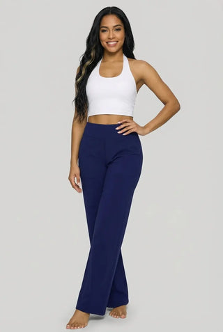 Office-to-Street Wide-Legs Trouser| Yoga Pants SandSet