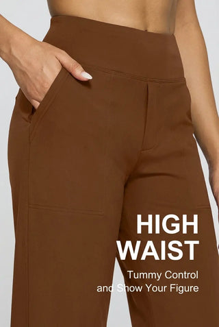 Office-to-Street Wide-Legs Trouser| Yoga Pants SandSet