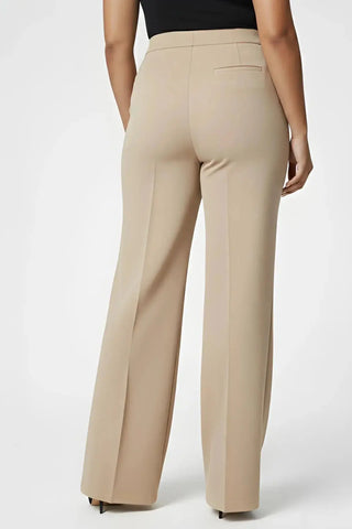 Plus Size High Stretch High-Waist Wide-Leg Pants SandSet