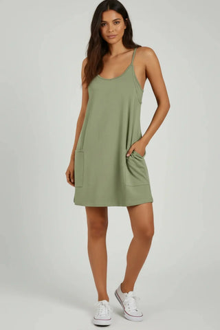 Premium Ease Active Mini Dress | Built-in Bra & Short SandSet