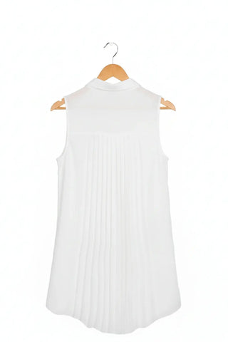Ruffled V-Neck Sleeveless Lapel Blouse SandSet