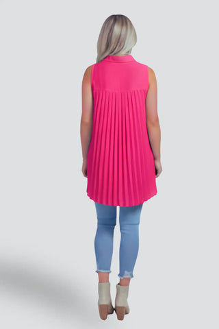 Ruffled V-Neck Sleeveless Lapel Blouse SandSet