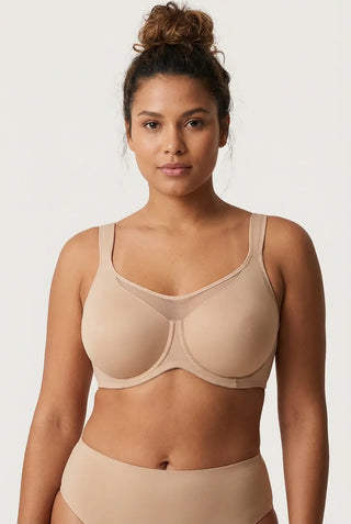 SANDSET Bra: Cooling Full Coverage Minimizer Bra SandSet
