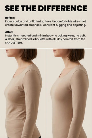 SANDSET Bra: Cooling Full Coverage Minimizer Bra SandSet