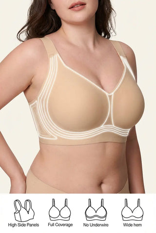 SculptFull Comfort- JellySoft Seamless Push Up Bra SandSet
