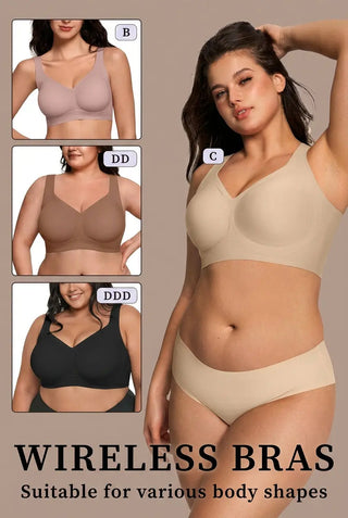SculptFull Comfort- JellySoft Seamless Push Up Bra SandSet