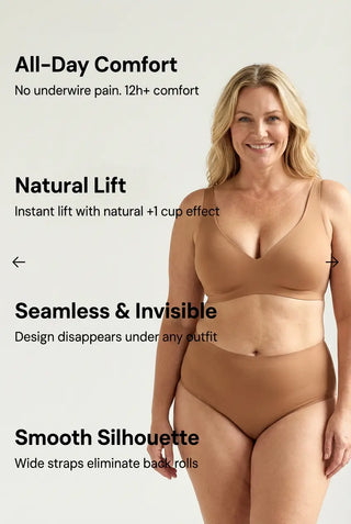 SculptFull Comfort- JellySoft Seamless Push Up Bra SandSet