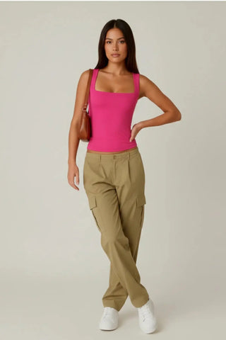 Seamless Sculpting Contour Square-Neck Vest Top SandSet