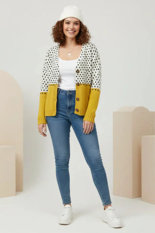 Soft-Knit Open-Front Draped Cardigan SandSet