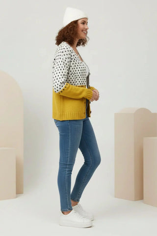 Soft-Knit Open-Front Draped Cardigan SandSet