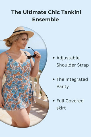 The Classic Skirted Tankini: All-in-One Elegance SandSet