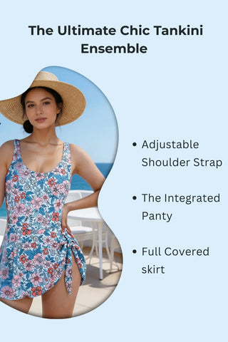 The Classic Skirted Tankini: All-in-One Elegance SandSet