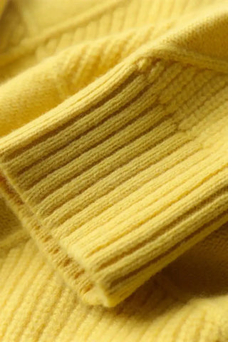 The Loose-Fit Pure Wool Turtleneck Sweater SandSet