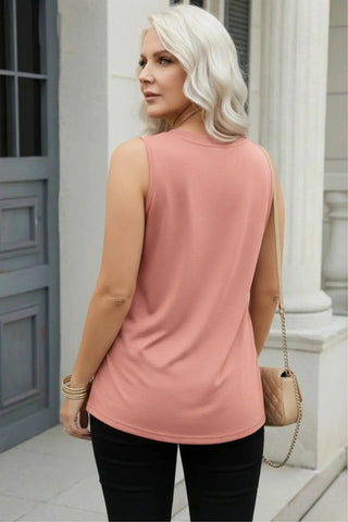 The Soft-Touch V-Neck: Casual Tank Top SandSet