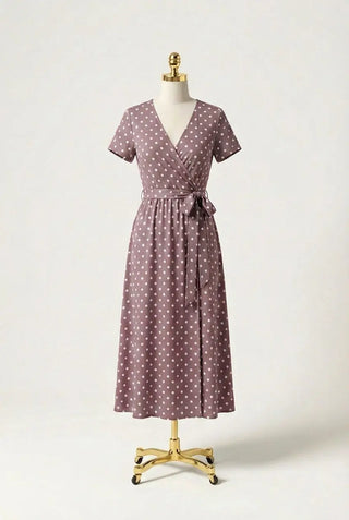 The Tropic Dot V-Neck SandSet